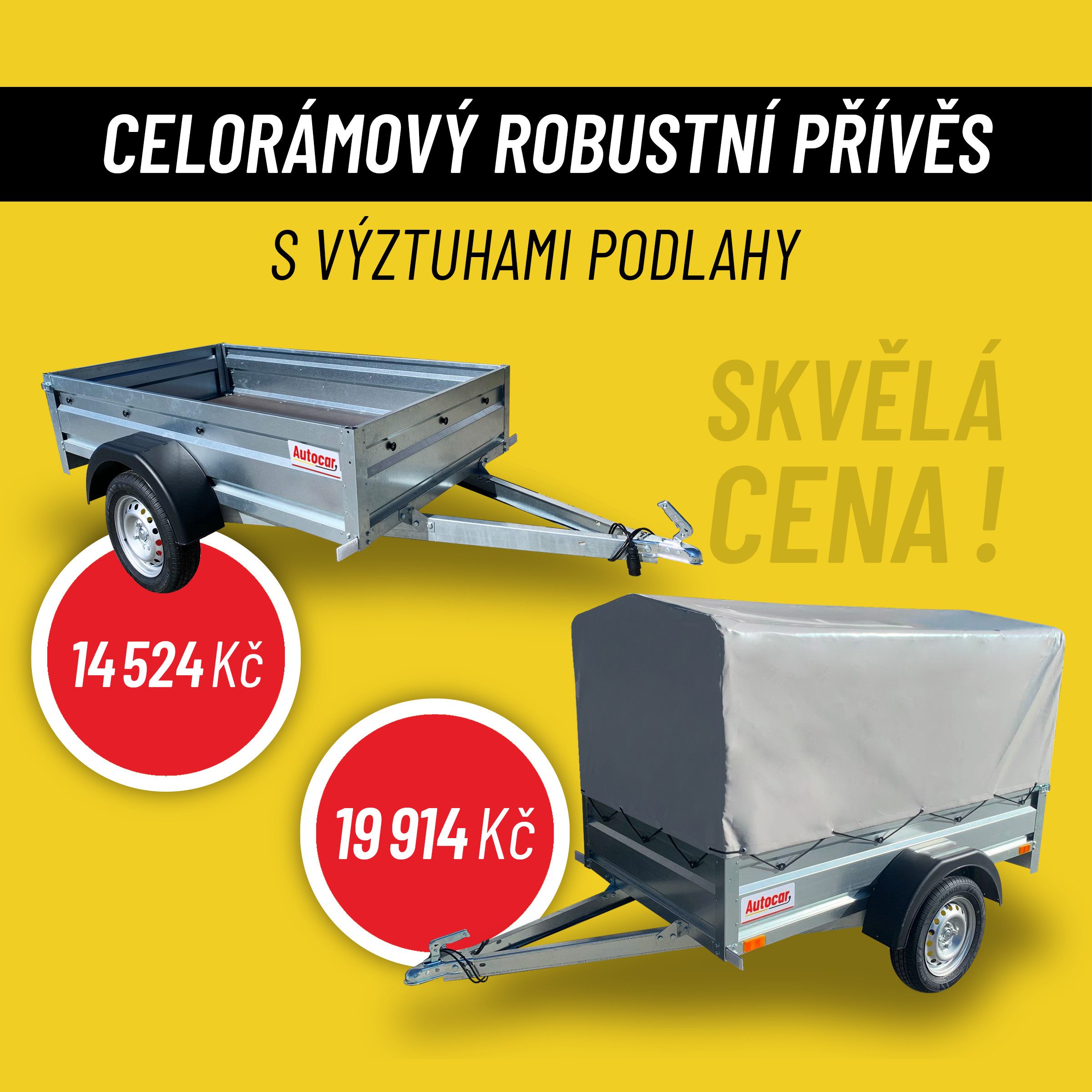 přívěsný vozík v skvělé cene